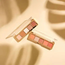 Charger l'image dans la galerie, Mini Palette 5 Fards à Paupières SUNSET – Teintes Terre de Sienne & Mordorées – Mates & Irisées – JOZZ BEAUTY