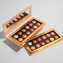 Load image into Gallery viewer, Palette 12 Fards à Paupières SUNSET SIENNA – Bruns Chauds, Cuivrés & Dorés – Végan – 18g – JOZZ BEAUTY
