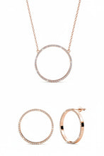 Load image into Gallery viewer, Parure OLINA - Or rosé & Cristal