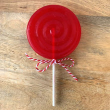 Charger l'image dans la galerie, Savon sucette ronde 35g POMME D'AMOUR PAILLETTES - SAVONNERIE DE BORMES