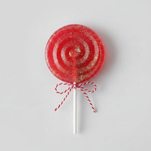 Lade das Bild in den Galerie-Viewer, Runde Lutscherseife 35g CANDY APPLE GLITTER - SAVONNERIE DE BORMES
