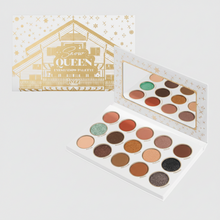 Load image into Gallery viewer, Palette 15 Fards à Paupières SNOW QUEEN – Teintes Hivernales Mattes, Métalliques & Pailletées – JOZZ BEAUTY
