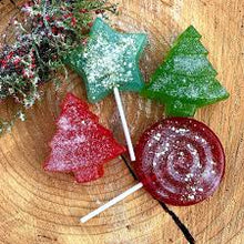 Charger l'image dans la galerie, Savon sucette ronde 35g POMME D'AMOUR PAILLETTES - SAVONNERIE DE BORMES