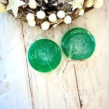 Charger l'image dans la galerie, Savon sucette ronde 35g POMME D'AMOUR PAILLETTES - SAVONNERIE DE BORMES