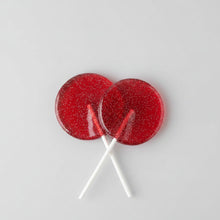 Lade das Bild in den Galerie-Viewer, Runde Lutscherseife 35g CANDY APPLE GLITTER - SAVONNERIE DE BORMES