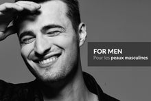 Load image into Gallery viewer, Coffret barbe : pochon en coton bio + brosse + huile de barbe - 30ml - FOR MEN BY OXALIA