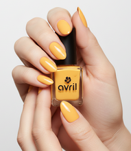 Load image into Gallery viewer, Vernis à ongles Mangue jaune-orangé végan 7 ml | Avril