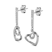 Charger l&#39;image dans la galerie, Boucles d&#39;oreilles ALLURE - Argenté &amp; Cristal - MCY Paris
