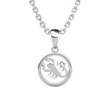 Charger l'image dans la galerie, Collier Pendentif ZODIAQUE – Argenté &amp; Cristal – 12 Signes
