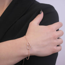 Charger l'image dans la galerie, Bracelet LOCKED HEART - Or rosé &amp; Cristal
