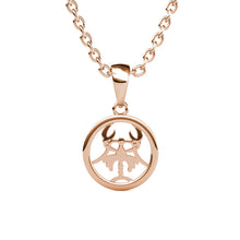 Charger l'image dans la galerie, Collier Pendentif ZODIAQUE – Or Rosé &amp; Cristal – 12 Signes
