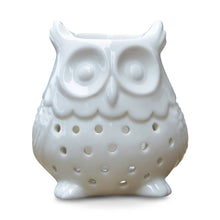 Lade das Bild in den Galerie-Viewer, Brûleur de parfum &amp; fondant HIBOU - Céramique laquée - Zen'Arôme
