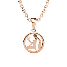 Charger l'image dans la galerie, Collier Pendentif ZODIAQUE – Or Rosé &amp; Cristal – 12 Signes
