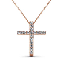 Lade das Bild in den Galerie-Viewer, Collier TRAVERSE – Or Rose 18k &amp; Cristal Autrichien | MYC Paris
