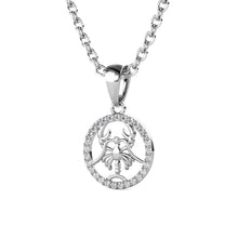 Charger l'image dans la galerie, Collier Pendentif ZODIAQUE – Argenté &amp; Cristal – 12 Signes
