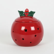 Load image into Gallery viewer, Brûle-parfum Boule de Noël rouge
