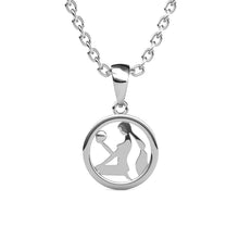 Charger l'image dans la galerie, Collier Pendentif ZODIAQUE – Argenté &amp; Cristal – 12 Signes
