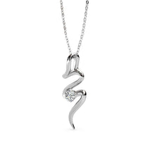 Lade das Bild in den Galerie-Viewer, Collier SPIRAL – Argent &amp; Cristal Autrichien | MYC Paris
