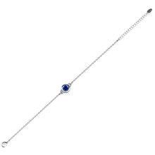 Charger l&#39;image dans la galerie, Bracelet BIRTH STONE  - Argenté &amp; Marine - MYC Paris
