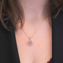 Charger l'image dans la galerie, Collier Pendentif ZODIAQUE – Or Rosé &amp; Cristal – 12 Signes
