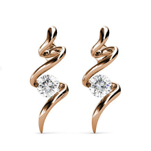 Charger l'image dans la galerie, Boucles d'oreilles SPIRAL – Or Rose 18k &amp; Cristal Autrichien | MYC Paris
