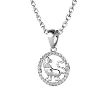 Charger l'image dans la galerie, Collier Pendentif ZODIAQUE – Argenté &amp; Cristal – 12 Signes
