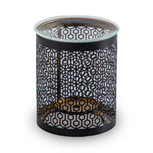 Lade das Bild in den Galerie-Viewer, Brûle parfum LE PARFAIT en métal ajouré &amp; coupelle en verre - Zen'Arôme
