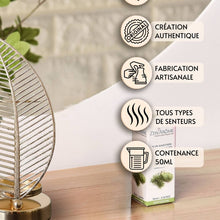 Lade das Bild in den Galerie-Viewer, Brûleur à huile et fondant parfumé PALME - métal &amp; verre - Zen'Arôme
