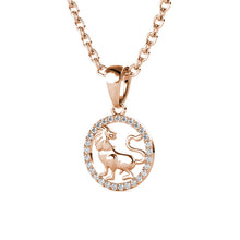 Charger l'image dans la galerie, Collier Pendentif ZODIAQUE – Or Rosé &amp; Cristal – 12 Signes
