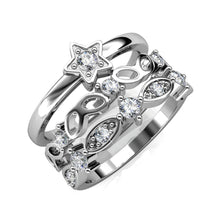 Charger l'image dans la galerie, Bague SOLAR - Argent &amp; Cristal
