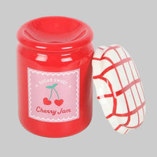 Charger l'image dans la galerie, Brûle-parfum et chauffe-cire Bocal de confiture à la cerise
