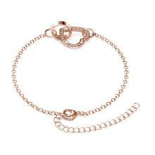Charger l'image dans la galerie, Bracelet LOCKED HEART - Or rosé &amp; Cristal
