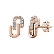 Lade das Bild in den Galerie-Viewer, Boucles D'oreilles UNION - Or, Or Rosé, Argenté &amp; Cristal
