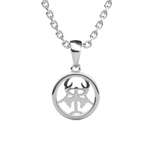 Charger l'image dans la galerie, Collier Pendentif ZODIAQUE – Argenté &amp; Cristal – 12 Signes
