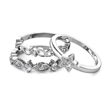 Charger l'image dans la galerie, Bague SOLAR - Argent &amp; Cristal
