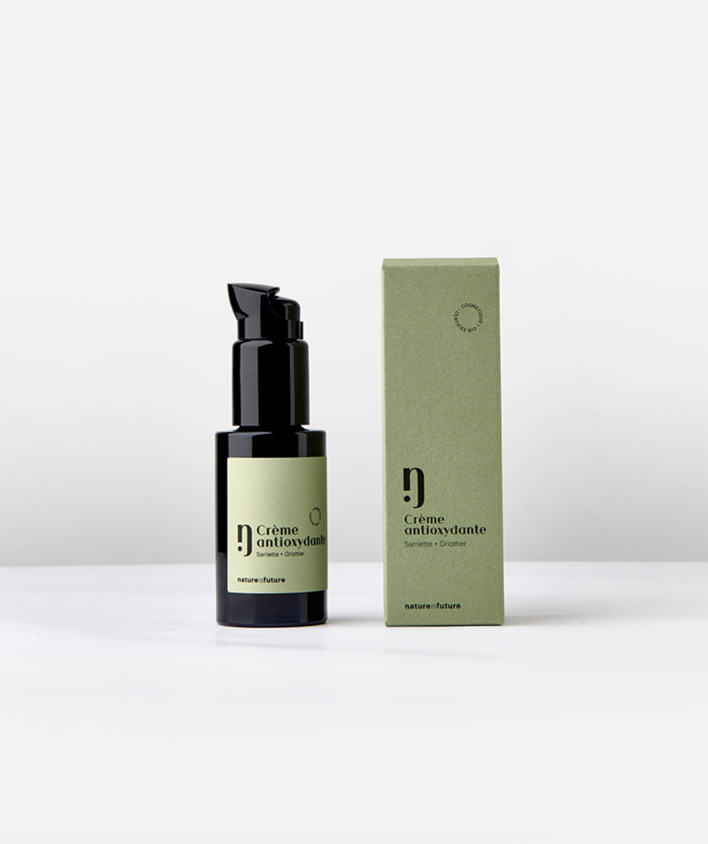 Nature is future - CREME ANTIOXYDANTE à l'Aloe vera, la Vitamine E, au Griottier Hydratante, Protectrice, Antioxydante - 50 ml