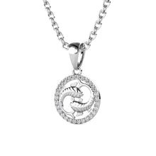 Lade das Bild in den Galerie-Viewer, Pendentif Zodiaque Poisson – Argent &amp; Cristal Autrichien | MYC Paris
