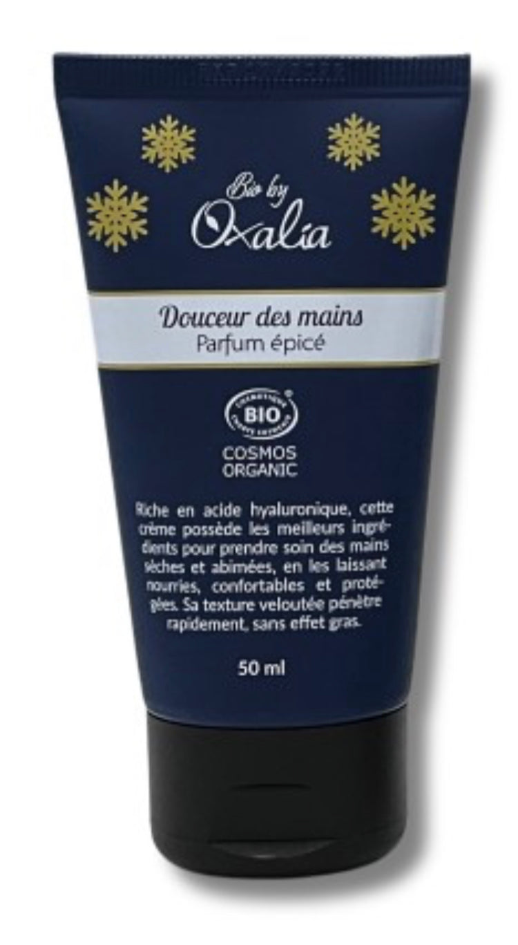 Crème pour les mains et les ongles à l'acide hyaluronique Nourrissante, réparatrice, non-grasse DOUCEUR DES MAINS- 50ml - OXALIA