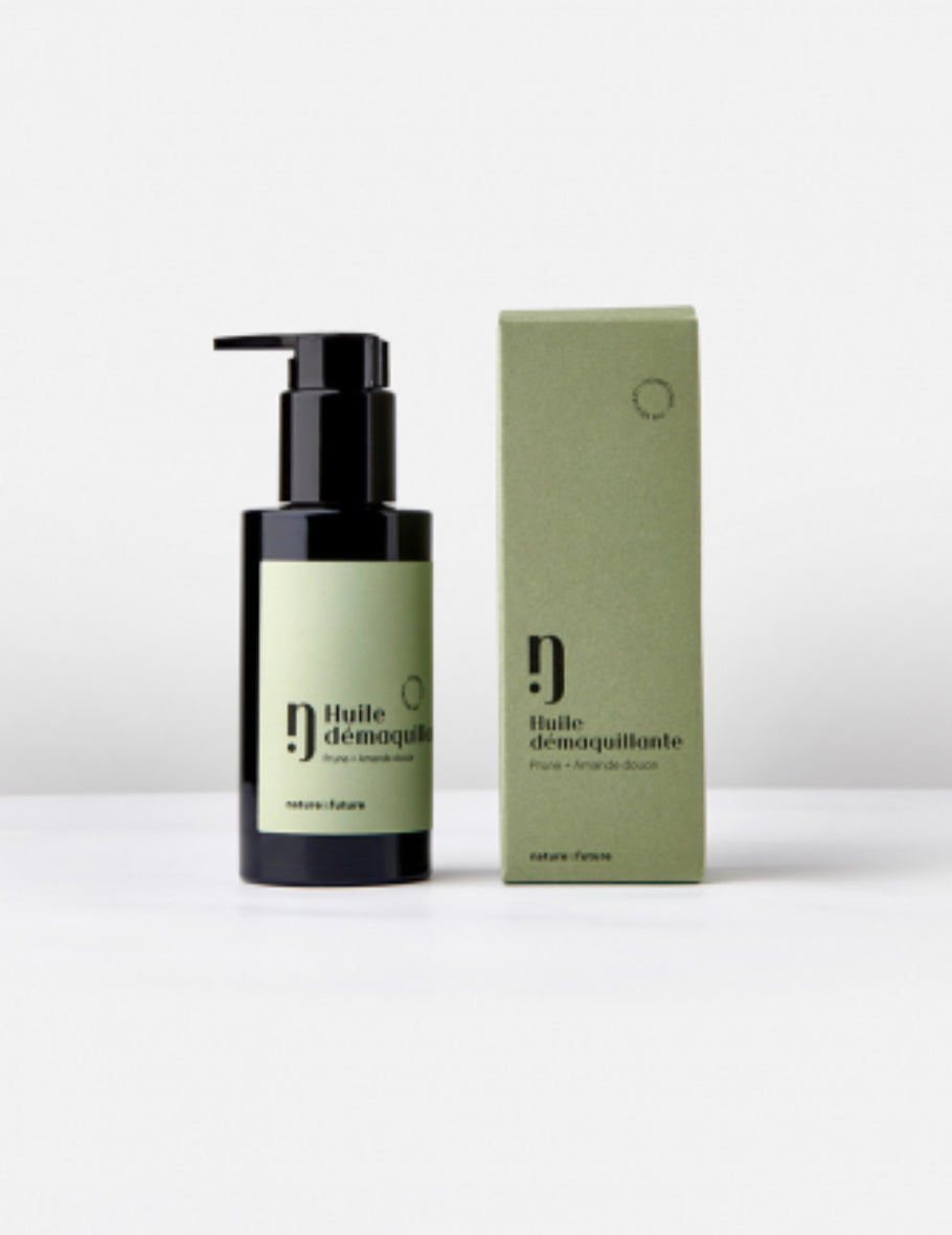 Nature is future - HUILE DEMAQUILLANTE à la Vitamine E, à l'Amande douce, à la prune Nettoyante, démaquillante même Waterproof - 100 ml