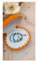 Lade das Bild in den Galerie-Viewer, Ecrin Bagues en perles de verre et en acier chirurgical - ACCESSORI
