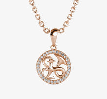 Charger l'image dans la galerie, Collier Pendentif ZODIAQUE – Or Rosé &amp; Cristal – 12 Signes
