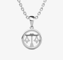 Charger l'image dans la galerie, Collier Pendentif ZODIAQUE – Argenté &amp; Cristal – 12 Signes
