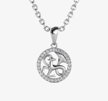 Charger l'image dans la galerie, Collier Pendentif ZODIAQUE – Argenté &amp; Cristal – 12 Signes
