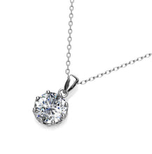 Lade das Bild in den Galerie-Viewer, Collier pendentifs LILY - Argenté &amp; Cristal
