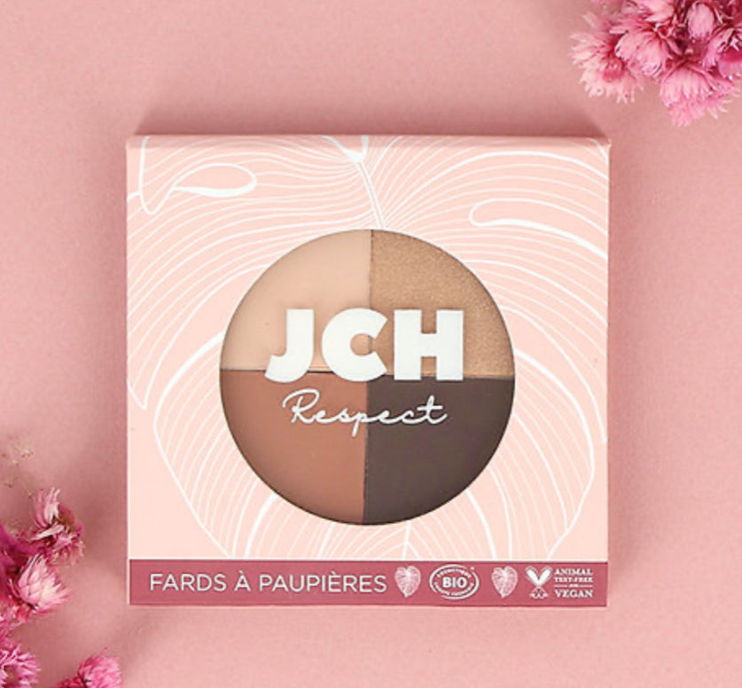 Palette 4 fards à paupières - 9g - JCH Respect