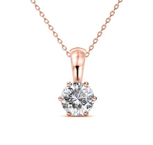 Lade das Bild in den Galerie-Viewer, Collier pendentif BIRTH STONE - Or Rosé &amp; Cristal
