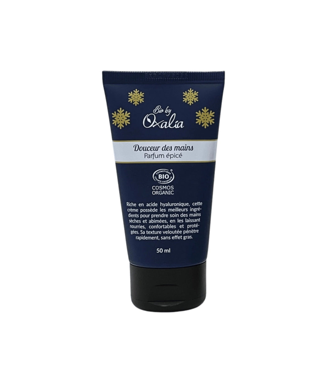 Handcreme WEICHHEIT DER HÄNDE Würziger Duft mit Hyaluronsäure, nicht fettend - 50ml - OXALIA (Kopie)