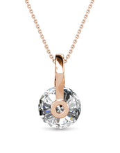 Lade das Bild in den Galerie-Viewer, Parure CLASSY - Or rosé &amp; Cristal
