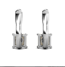 Lade das Bild in den Galerie-Viewer, Boucles d&#39;oreilles SQUARE - Argenté &amp; Cristal
