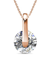 Lade das Bild in den Galerie-Viewer, Parure CLASSY - Or rosé &amp; Cristal
